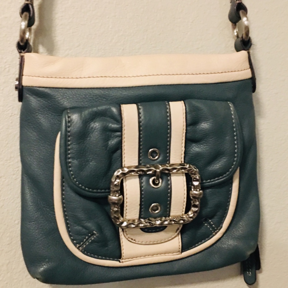 B.MAKOWSKY Soft Leather Organizer Crossbody Bag